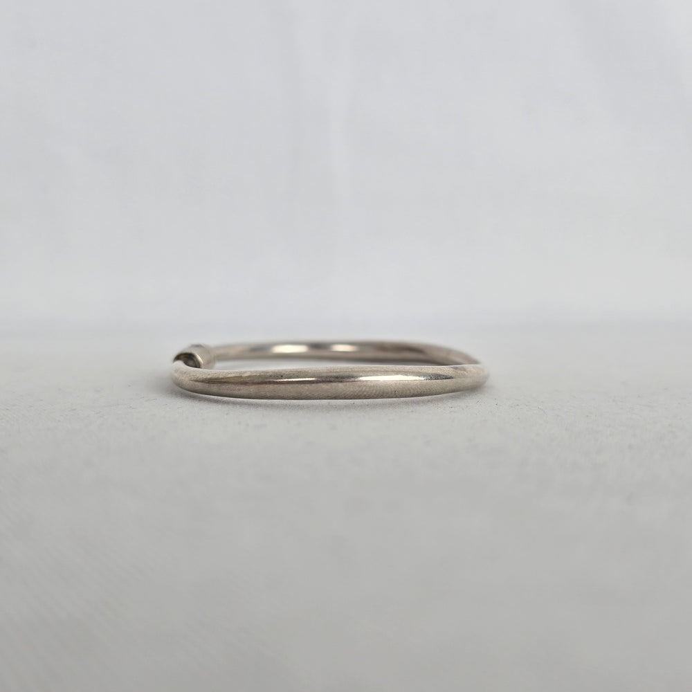 G.A. Italy Sterling Silver Hinged Bangle Bracelet