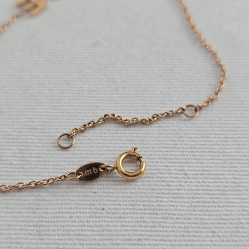 Maya Brenner LOVE Chain Bracelet Adjustable Minimalist Jewelry