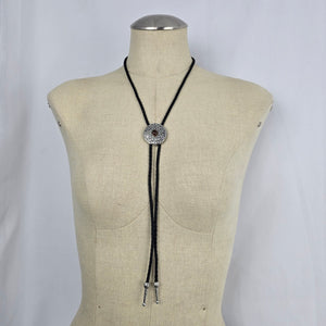 Brown Stone Celtic Knot Western Bolo Tie – Antique Silver-Tone