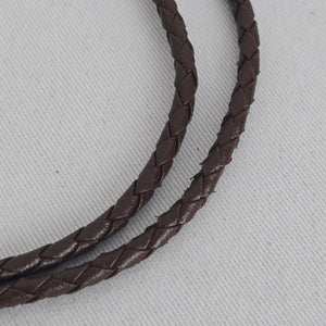 Vintage Eagle Western Bolo Tie – Brown Braided Cord & Antique Gold-Tone