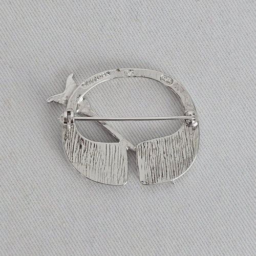 Scottish Silver-Tone Penannular Brooch – Stamped Scotland
