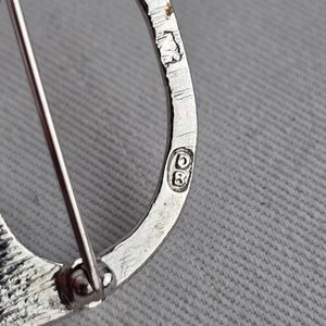 Scottish Silver-Tone Penannular Brooch – Stamped Scotland
