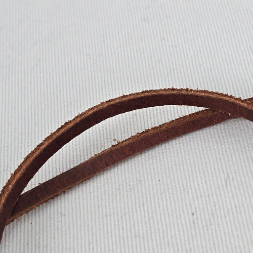 Bauxo Brown Leather Round Pendant Choker Necklace
