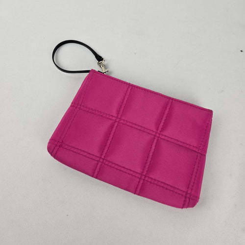 Givenchy Parfums Pink Quilted Zip Wristlet Pouch