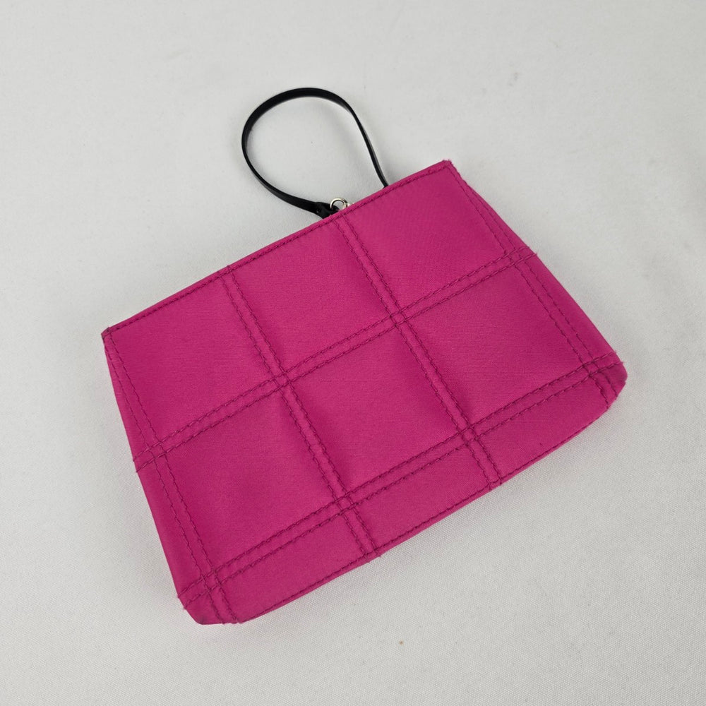 Givenchy Parfums Pink Quilted Zip Wristlet Pouch