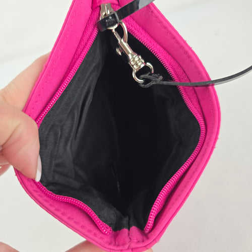Givenchy Parfums Pink Quilted Zip Wristlet Pouch