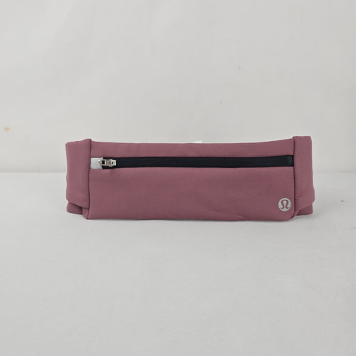 lululemon Adjustable Waist Belt with Zippered Pocket Purple Mauve
