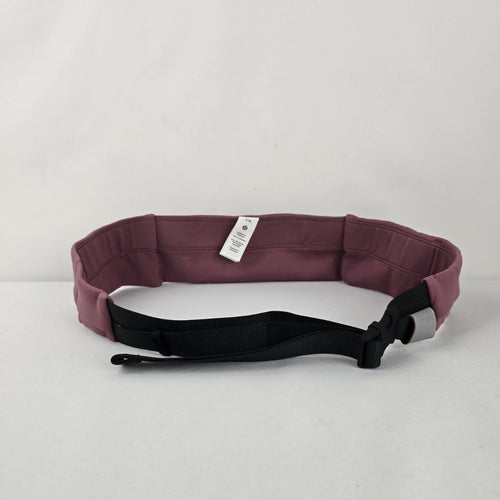 lululemon Adjustable Waist Belt with Zippered Pocket Purple Mauve