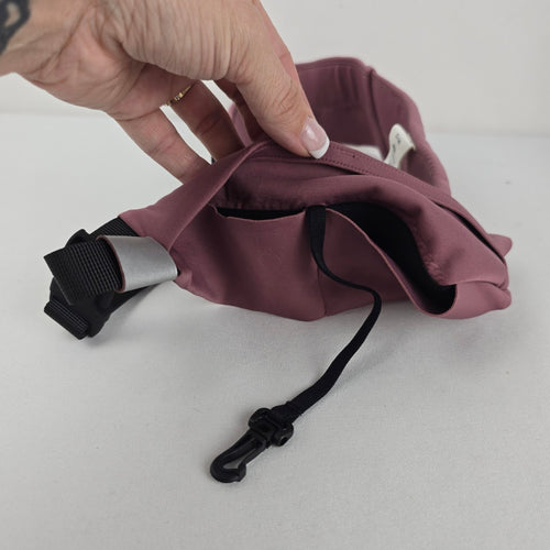 lululemon Adjustable Waist Belt with Zippered Pocket Purple Mauve