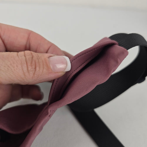 lululemon Adjustable Waist Belt with Zippered Pocket Purple Mauve
