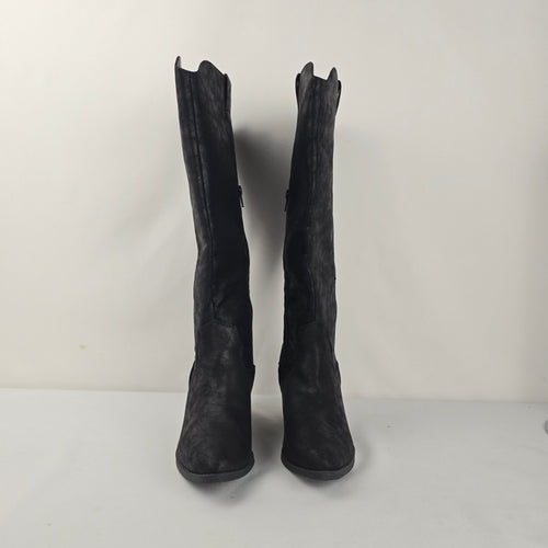 Maurices Claudia Women's Black Wide Calf Knee High Boots - Size 7