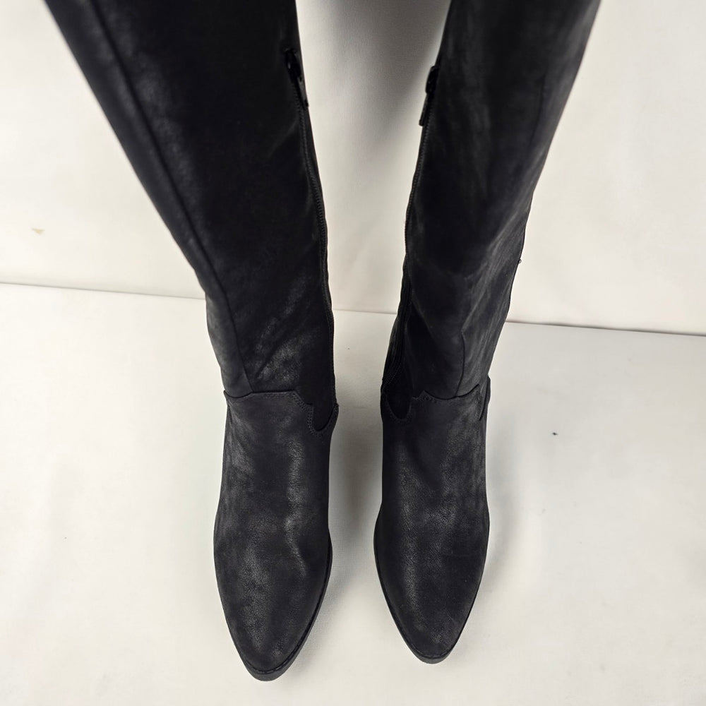 Maurices Claudia Women's Black Wide Calf Knee High Boots - Size 7
