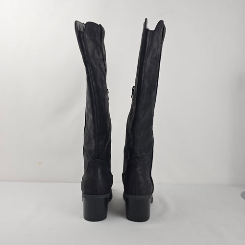 Maurices Claudia Women's Black Wide Calf Knee High Boots - Size 7