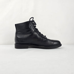 Rockport Women's Black Leather Lace-Up Ankle Boots - Size 7