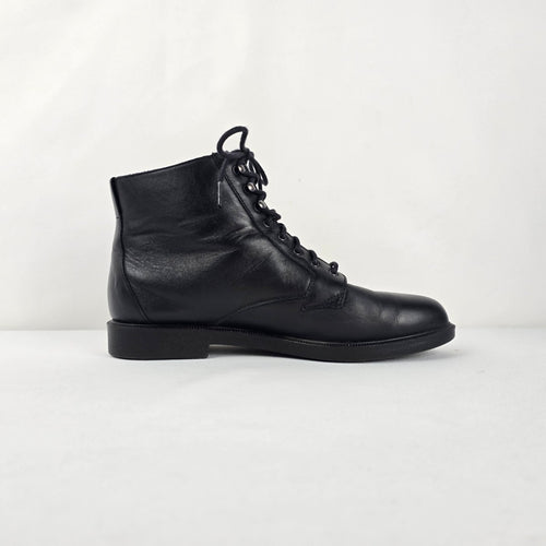 Rockport Women's Black Leather Lace-Up Ankle Boots - Size 7