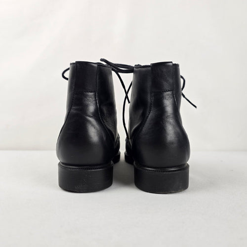 Rockport Women's Black Leather Lace-Up Ankle Boots - Size 7
