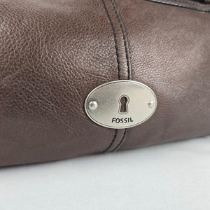 Fossil Women's Brown Leather Shoulder Bag Handbag