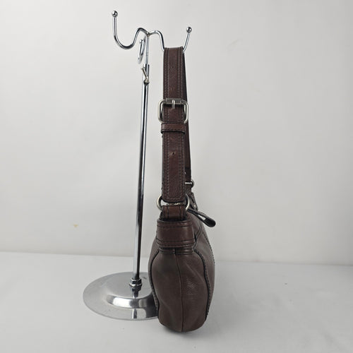 Fossil Women's Brown Leather Shoulder Bag Handbag