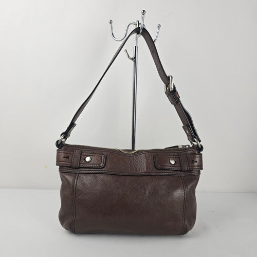 Fossil Women's Brown Leather Shoulder Bag Handbag