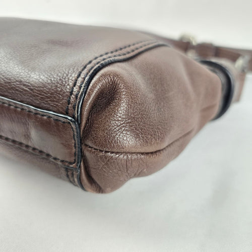 Fossil Women's Brown Leather Shoulder Bag Handbag