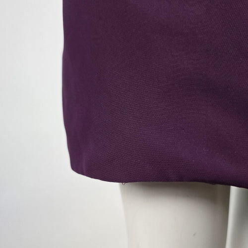 Liz Fields Women's Purple One Shoulder Ruffle Ruched Cocktail Dress - Size S/M