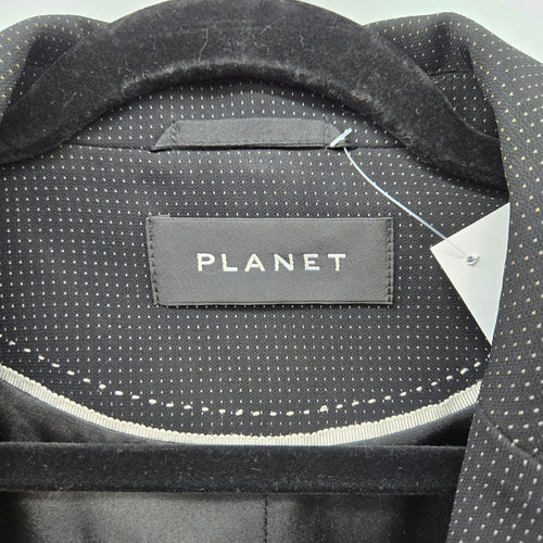 Planet Women’s Black Micro Dot Single Button Blazer - Size 14