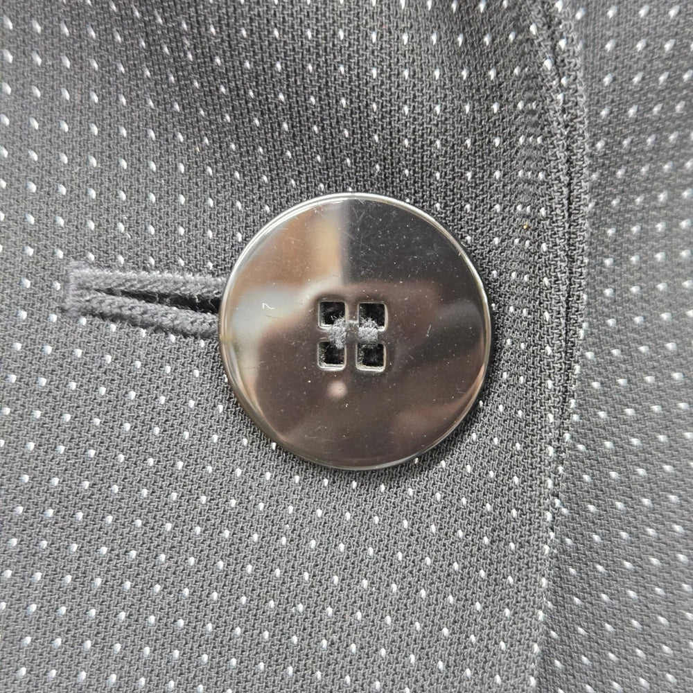 Planet Women’s Black Micro Dot Single Button Blazer - Size 14