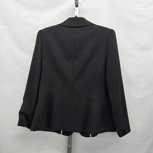 Planet Women’s Black Micro Dot Single Button Blazer - Size 14