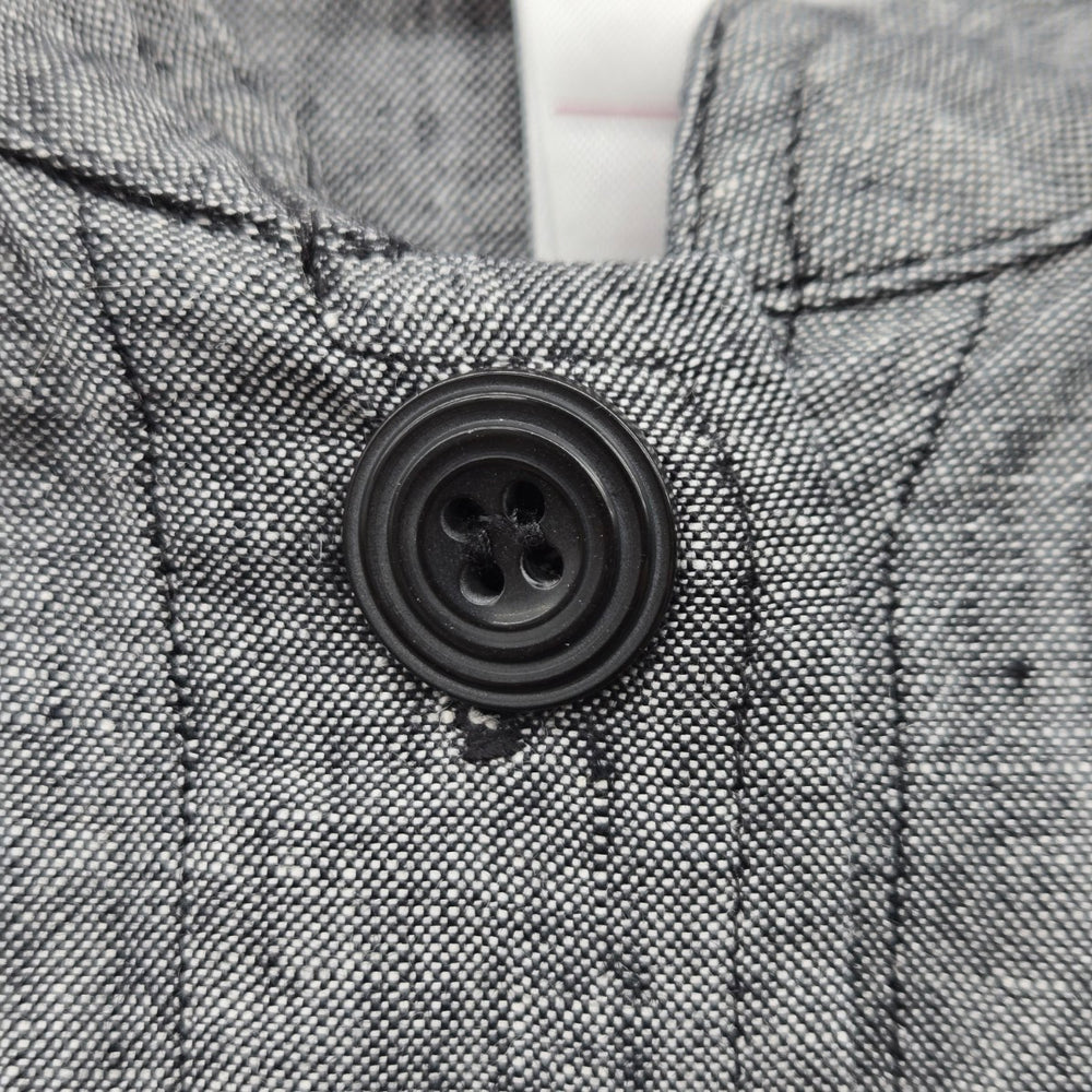JM Petite by Jennifer Moore 100% Linen Button Jacket Gray - Size 12P