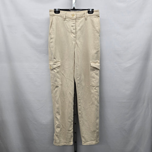 Wilfred Free Beige Stretch Cotton Cargo Pants - Size 6