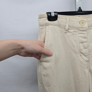 Wilfred Free Beige Stretch Cotton Cargo Pants - Size 6