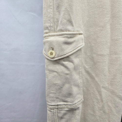 Wilfred Free Beige Stretch Cotton Cargo Pants - Size 6
