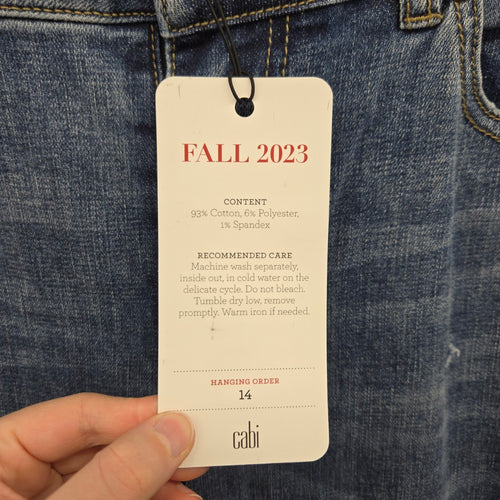 Cabi Cinch Straight Jeans Vintage Blue -  Size 10