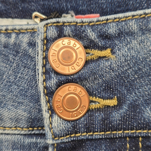 Cabi Cinch Straight Jeans Vintage Blue -  Size 10