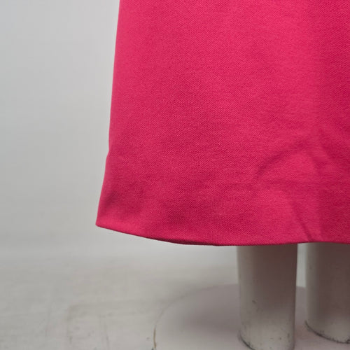 Vintage Hot Pink Lace Bodice Sleeveless Formal Maxi Dress - Size S-M