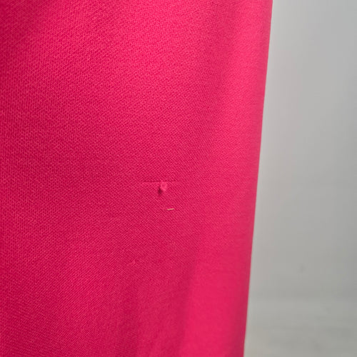 Vintage Hot Pink Lace Bodice Sleeveless Formal Maxi Dress - Size S-M