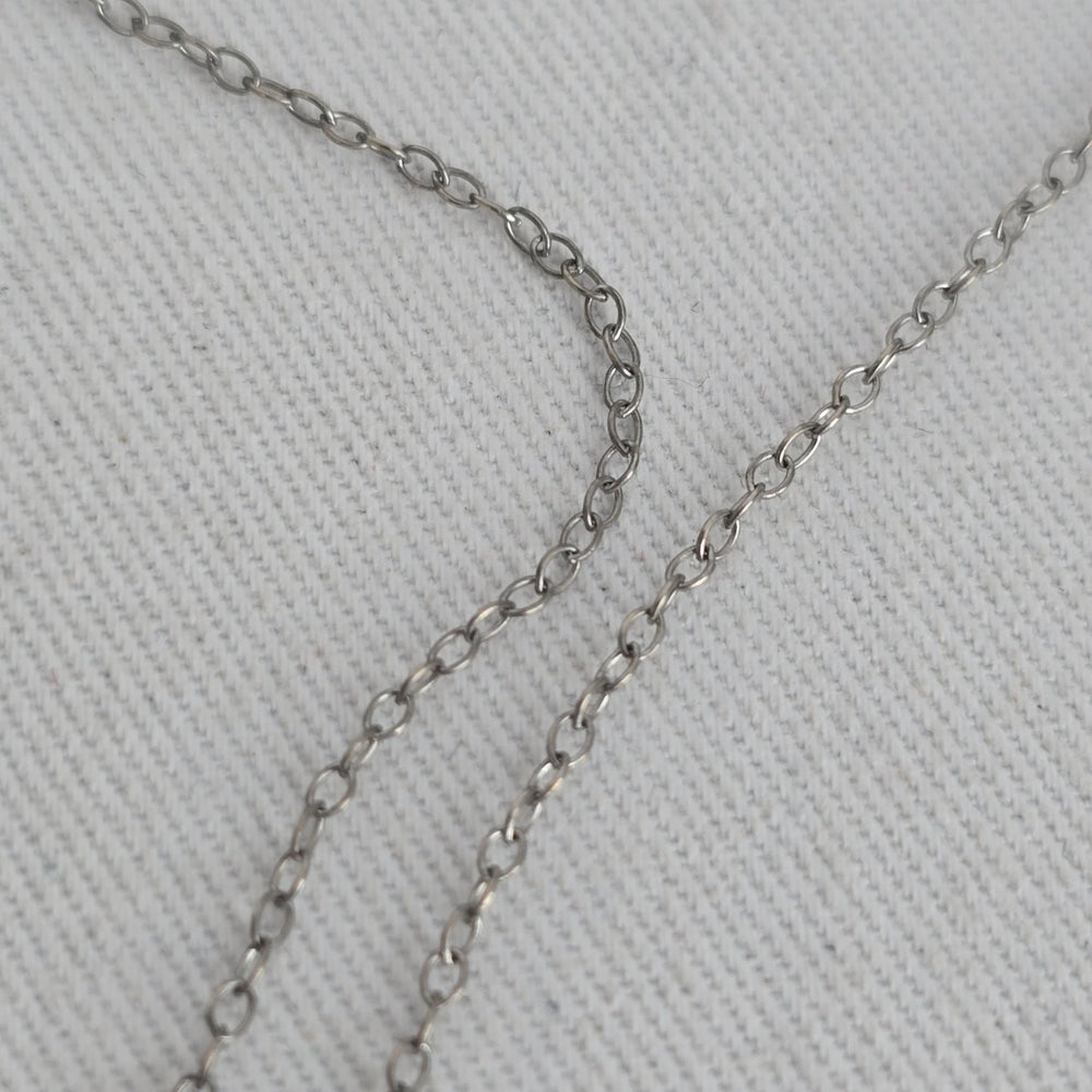 Vintage Sterling Silver Heart Pendant Necklace with Clear Faceted Stone