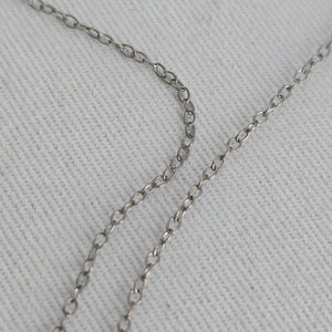 Vintage Sterling Silver Heart Pendant Necklace with Clear Faceted Stone