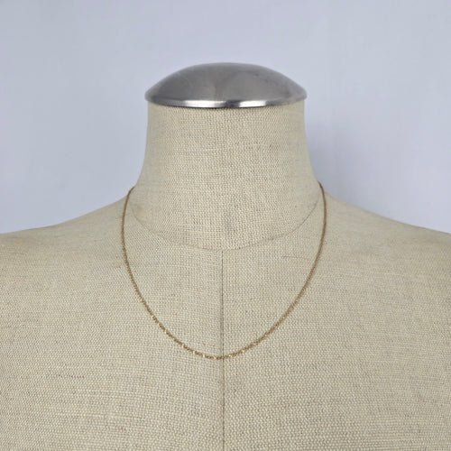 Vintage 10K Yellow Gold Twisted Singapore Chain Necklace 2.75g