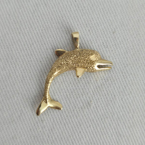Vintage 14K Yellow Gold Dolphin Pendant 1.59g