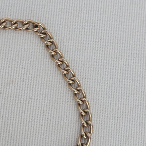 Vintage Gold-Tone Scroll Sweater Guard Cardigan Dress Clip with Chain