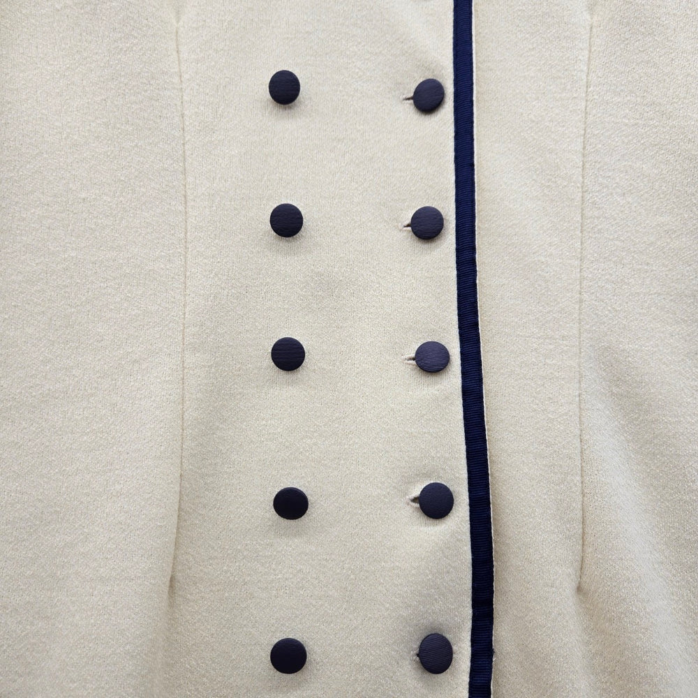 Vintage ALGO Pale Yellow Wool Blend Skirt Suit Set – Size 14