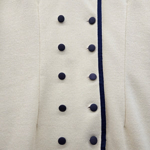 Vintage ALGO Pale Yellow Wool Blend Skirt Suit Set – Size 14