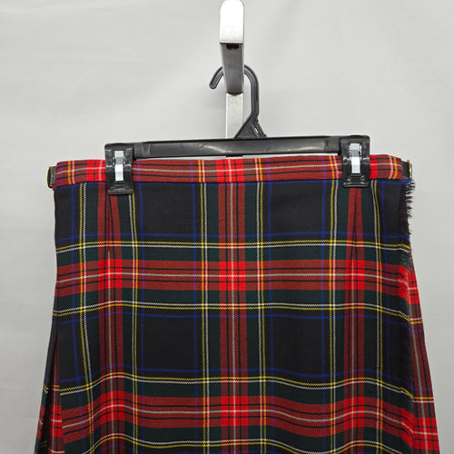Vintage Pure New Wool Tartan Kilt Skirt – Size M