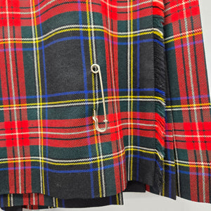 Vintage Pure New Wool Tartan Kilt Skirt – Size M