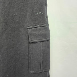 Aritzia Sweatfleece Cozy Fleece Cargo Maxi Skirt Black -  Size S