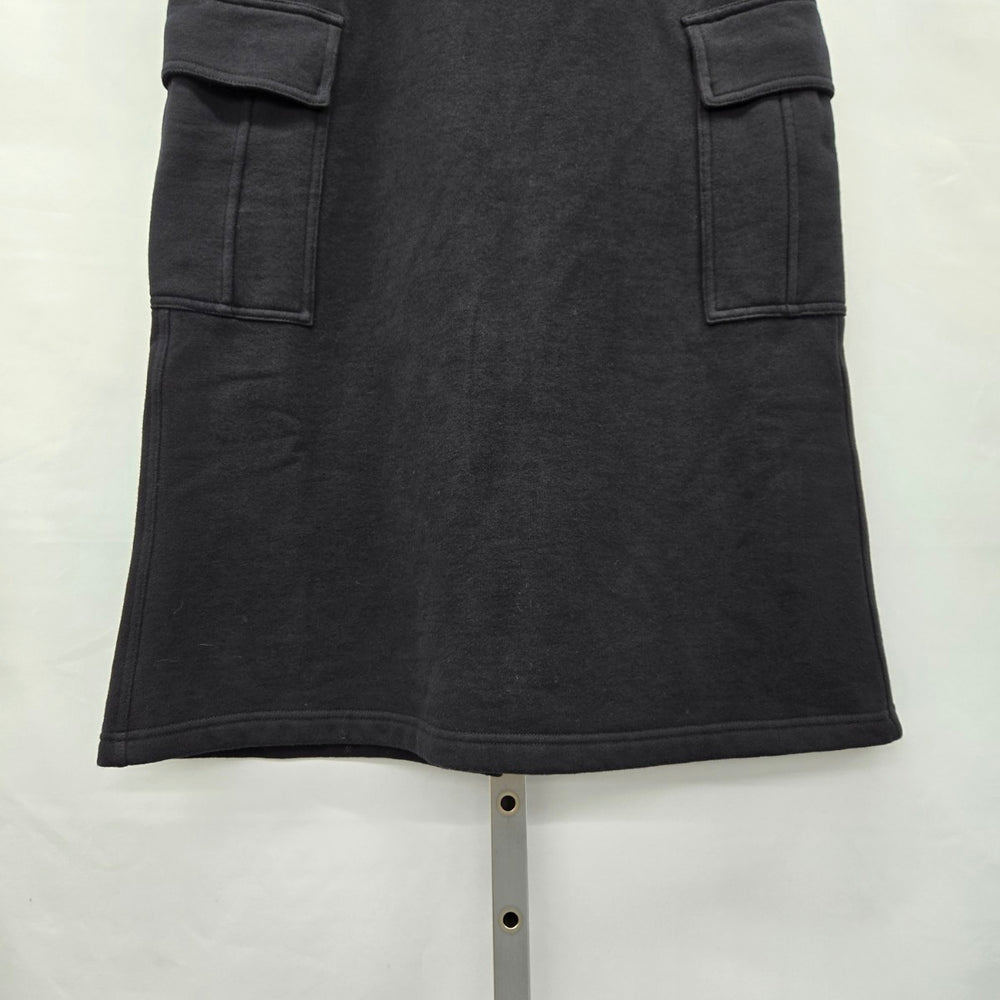 Aritzia Sweatfleece Cozy Fleece Cargo Maxi Skirt Black -  Size S