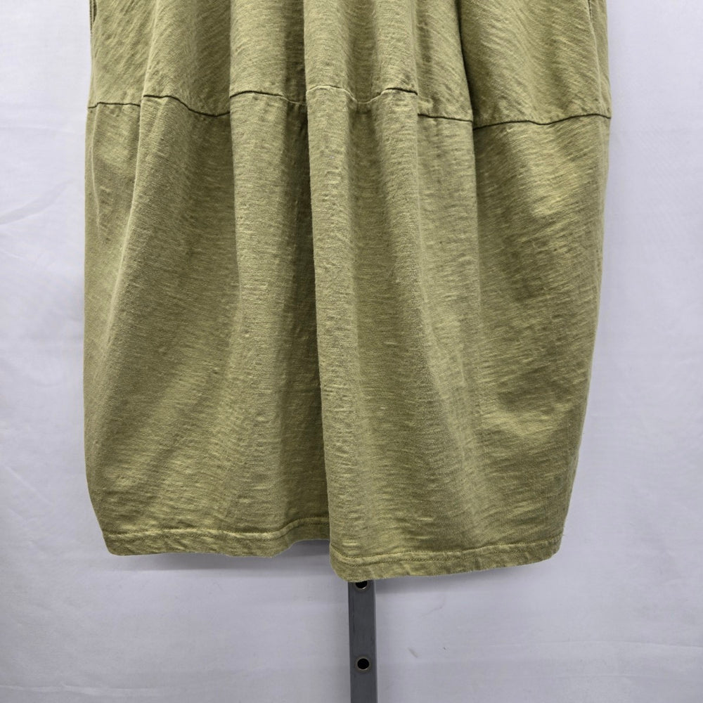 Orientique Naturally Australian Organic Cotton Pocket Midi Dress Olive -  Size S