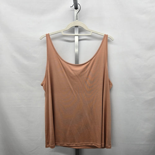 Eileen Fisher Woman Tencel Lyocell Cowl Neck Tank Top Peach -  Size 1X