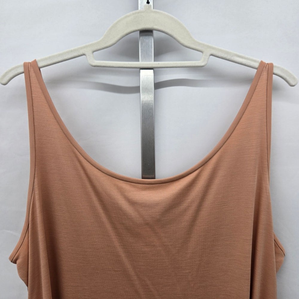 Eileen Fisher Woman Tencel Lyocell Cowl Neck Tank Top Peach -  Size 1X